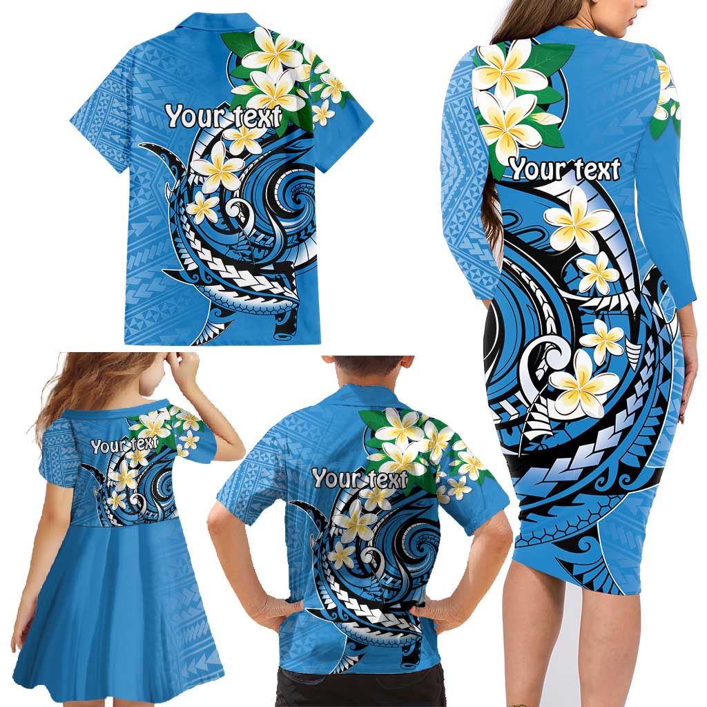 FSM Yap State Polynesian Shark Tattoo Personalised Family Matching Long Sleeve Bodycon Dress and Hawaiian Shirt LT9 - Polynesian Pride