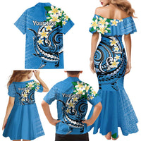 FSM Yap State Polynesian Shark Tattoo Personalised Family Matching Mermaid Dress and Hawaiian Shirt LT9 - Polynesian Pride