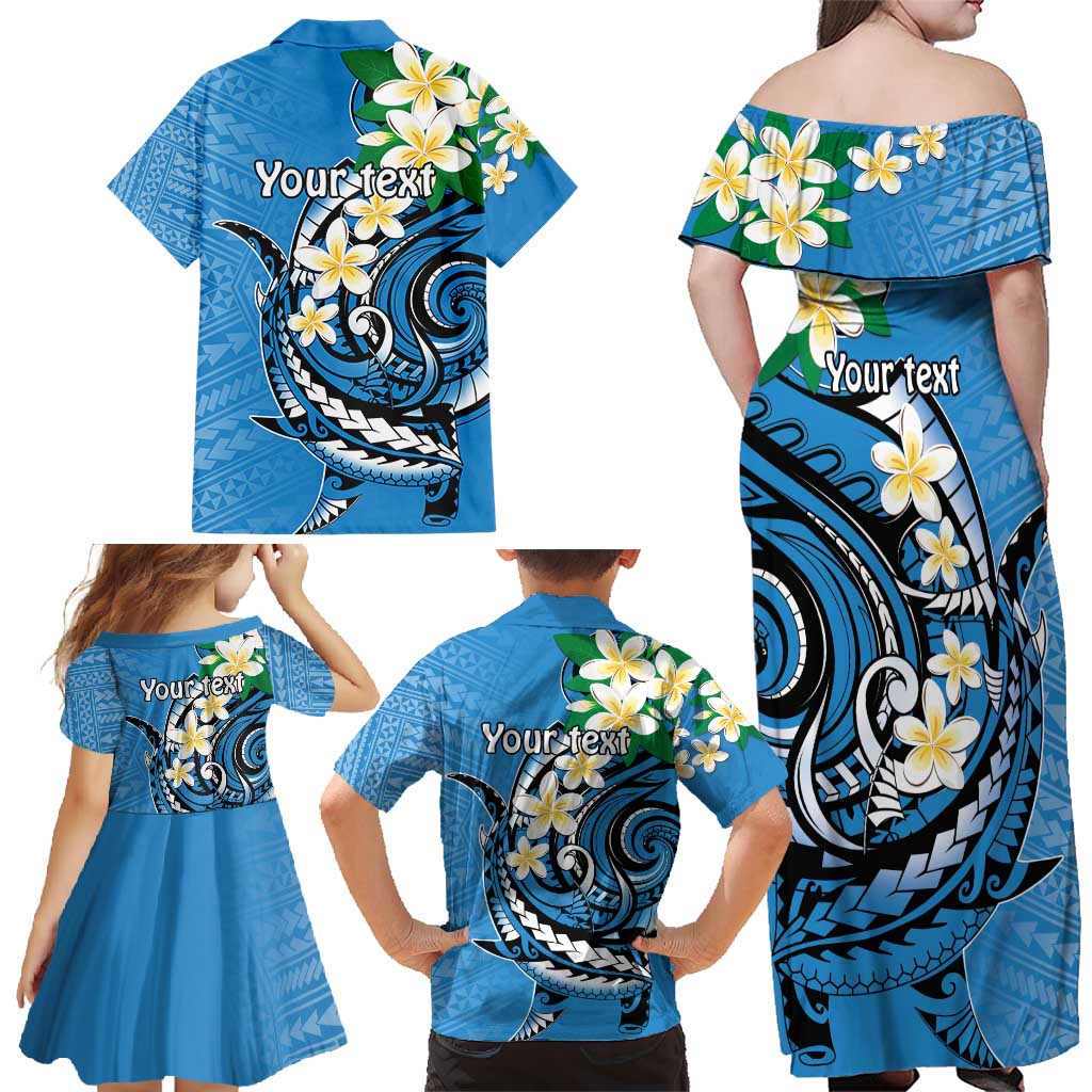 FSM Yap State Polynesian Shark Tattoo Personalised Family Matching Off Shoulder Maxi Dress and Hawaiian Shirt LT9 - Polynesian Pride