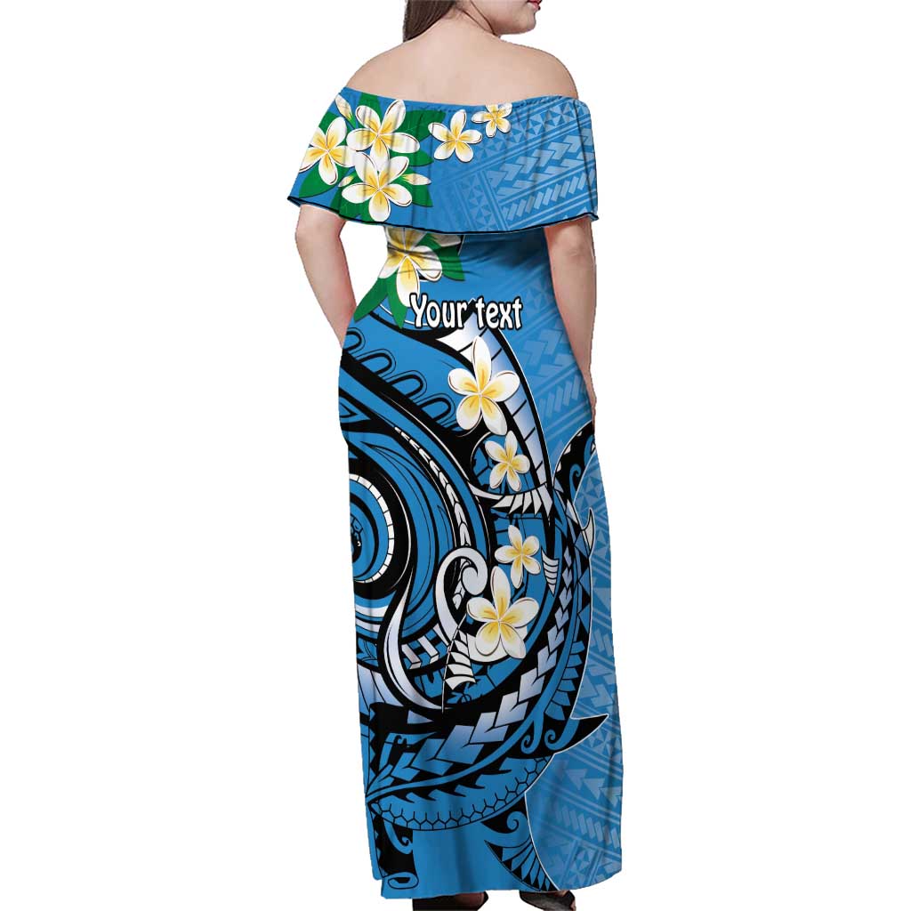 FSM Yap State Polynesian Shark Tattoo Personalised Family Matching Off Shoulder Maxi Dress and Hawaiian Shirt LT9 - Polynesian Pride