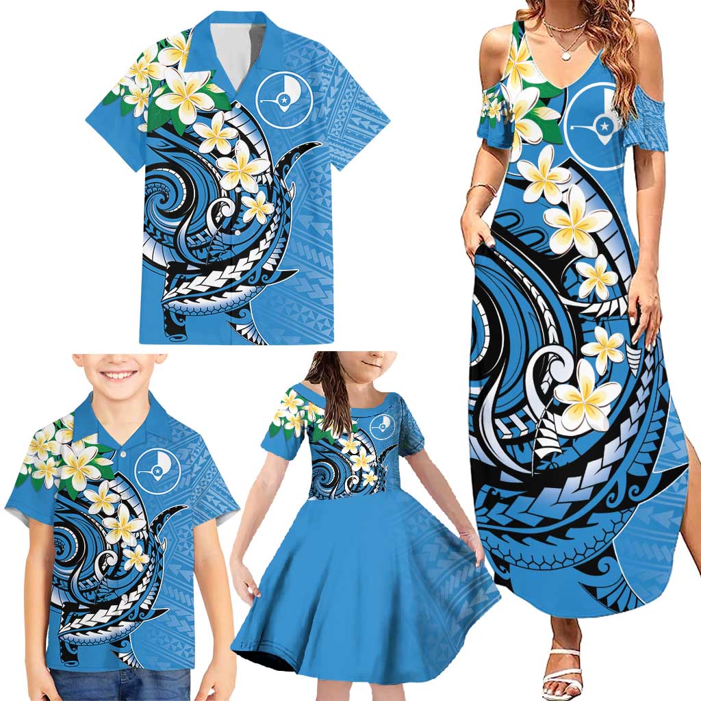 FSM Yap State Polynesian Shark Tattoo Personalised Family Matching Summer Maxi Dress and Hawaiian Shirt LT9 - Polynesian Pride