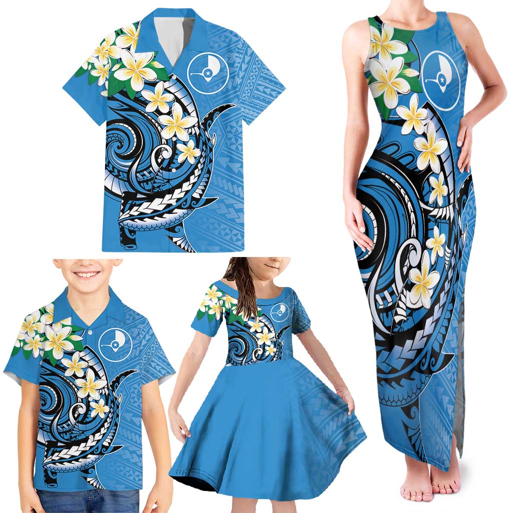 FSM Yap State Polynesian Shark Tattoo Personalised Family Matching Tank Maxi Dress and Hawaiian Shirt LT9 - Polynesian Pride