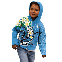 FSM Yap State Polynesian Shark Tattoo Personalised Kid Hoodie LT9 - Polynesian Pride