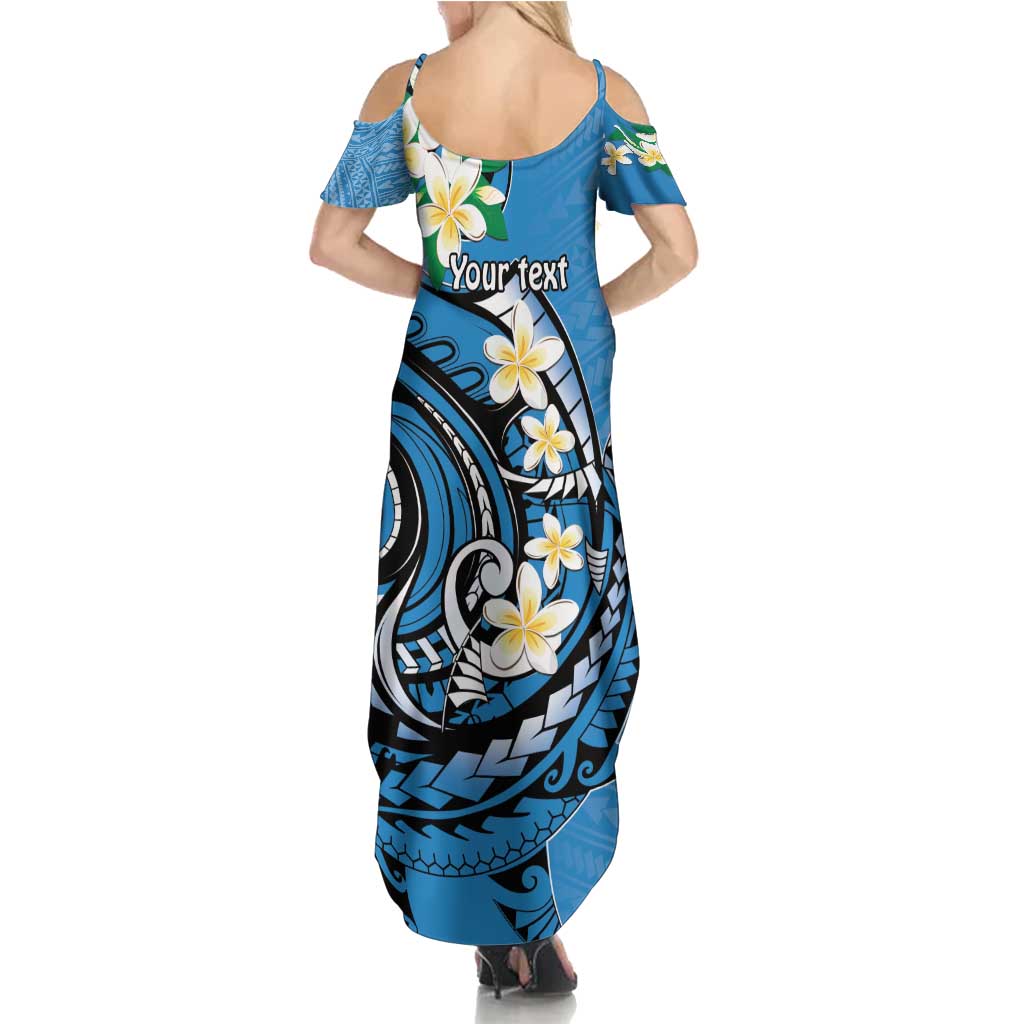 FSM Yap State Polynesian Shark Tattoo Personalised Summer Maxi Dress LT9 - Polynesian Pride