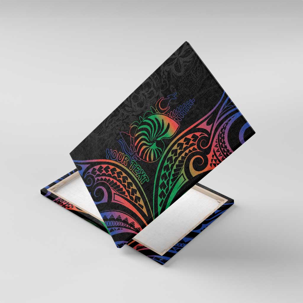 New Caledonia Polynesian Tatoo Personalised Canvas Wall Art
