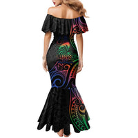 New Caledonia Polynesian Tatoo Personalised Family Matching Mermaid Dress and Hawaiian Shirt LT9 - Polynesian Pride