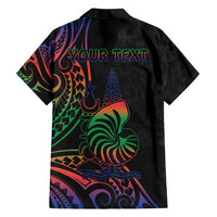 New Caledonia Polynesian Tatoo Personalised Family Matching Off Shoulder Maxi Dress and Hawaiian Shirt LT9 - Polynesian Pride