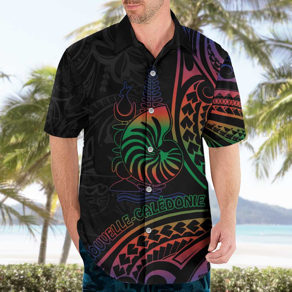 New Caledonia Polynesian Tatoo Personalised Hawaiian Shirt LT9 - Polynesian Pride