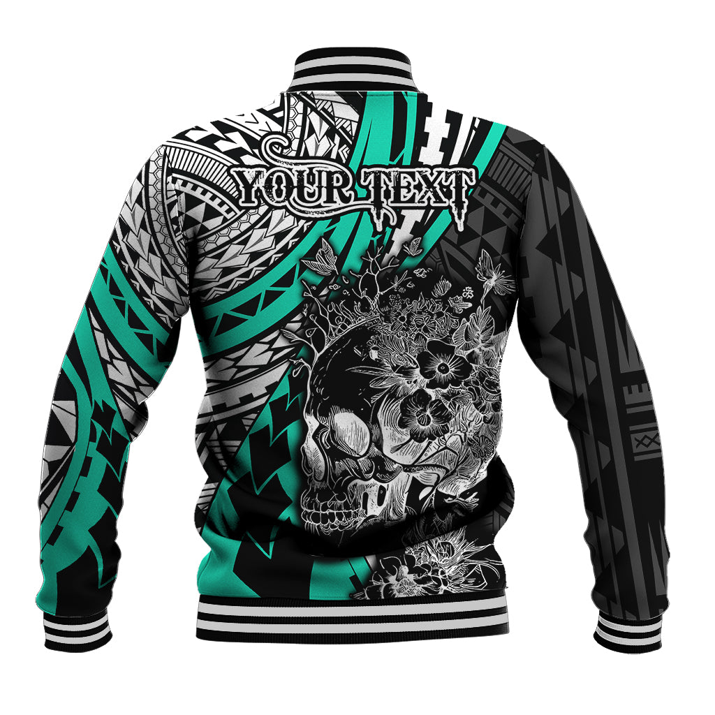personalised-polynesia-skull-baseball-jacket-tattoo-in-the-style-of-maori-with-marine-life-aqua