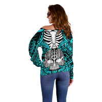 personalised-polynesia-skull-off-shoulder-sweater-with-boars-tusk-aqua-arty-vibe