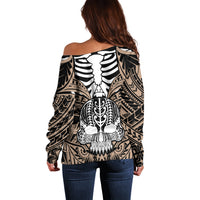 personalised-polynesia-skull-off-shoulder-sweater-with-boars-tusk-gold-arty-vibe