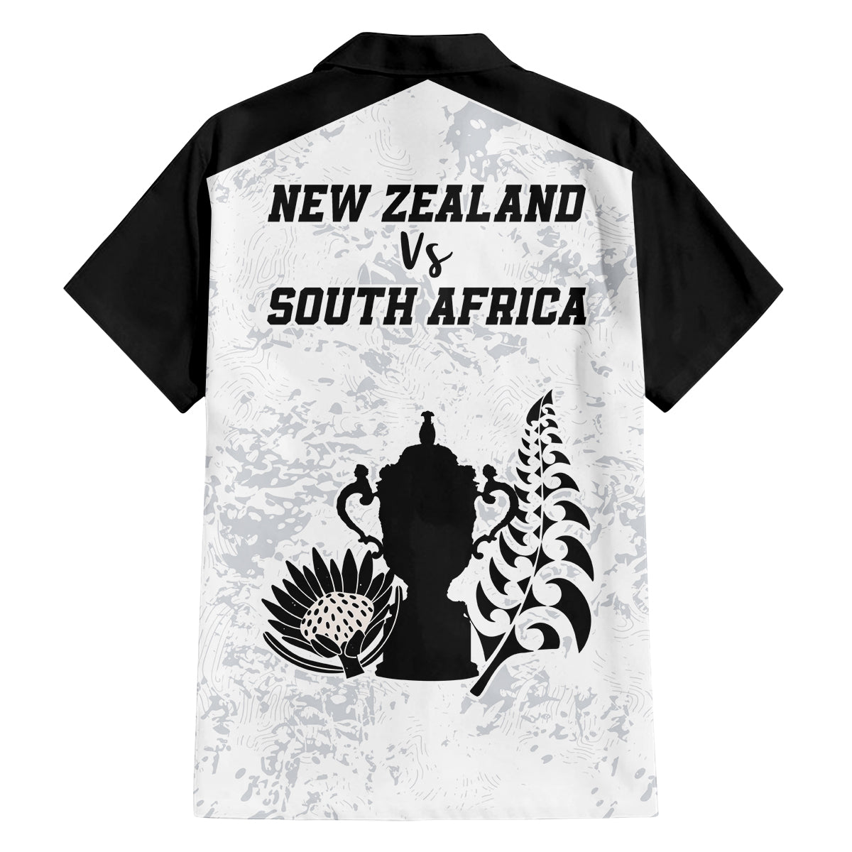 New Zealand South Africa Rugby Family Matching Off Shoulder Long Sleeve Dress and Hawaiian Shirt History Commemorative World Cup Winners Unique LT9 - Polynesian Pride