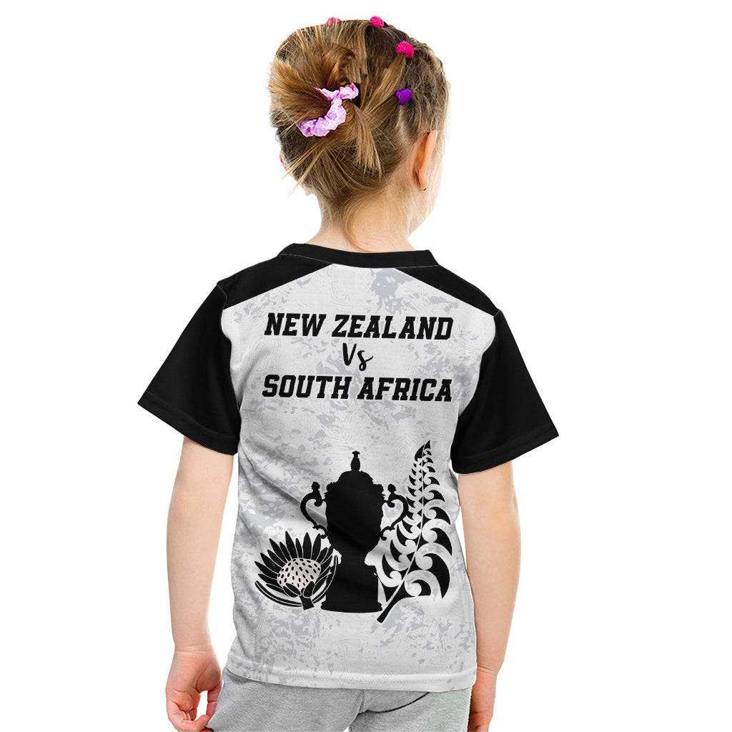 New Zealand South Africa Rugby Kid T Shirt History Commemorative World Cup Winners Unique LT9 - Polynesian Pride