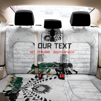 Custom New Zealand South Africa Rugby Back Car Seat Cover History Commemorative World Cup Winners Unique LT9 - Polynesian Pride