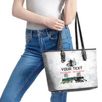 Custom New Zealand South Africa Rugby Leather Tote Bag History Commemorative World Cup Winners Unique LT9 - Polynesian Pride