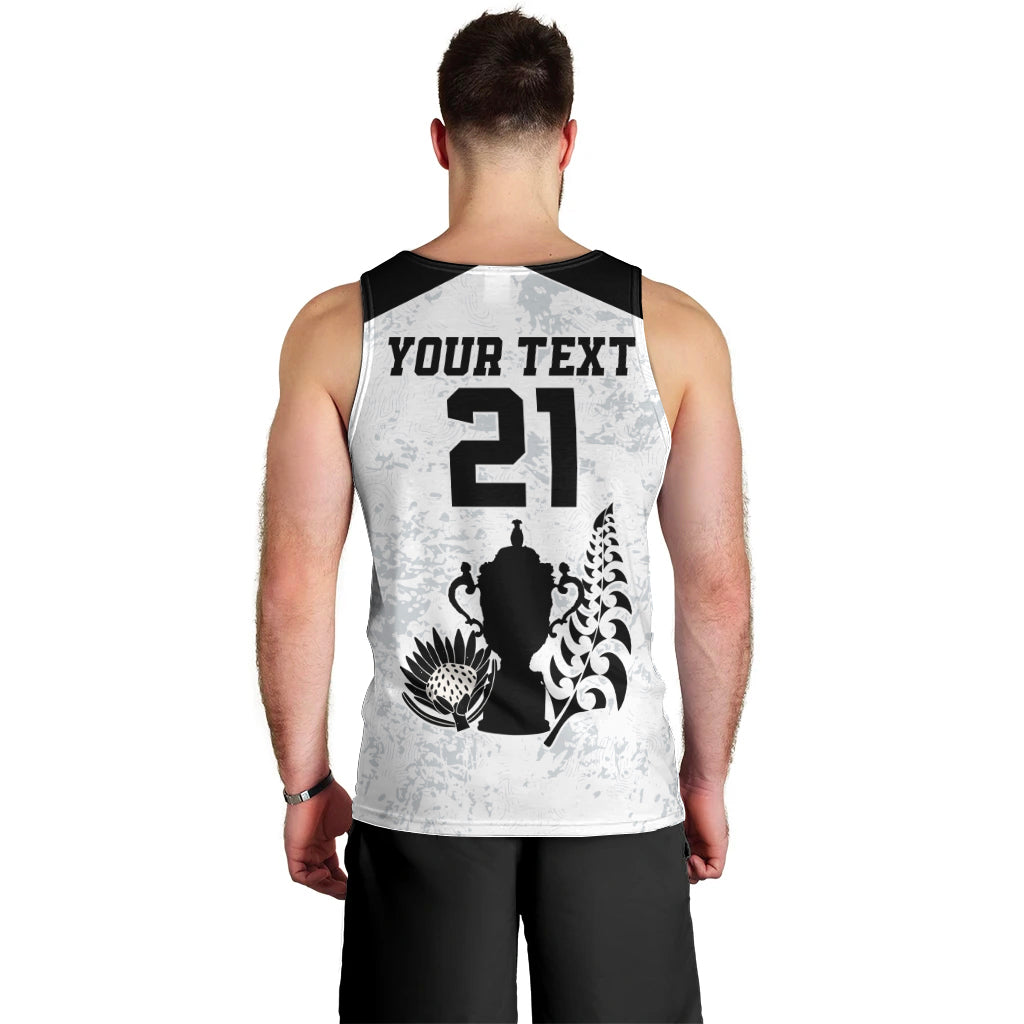 Custom New Zealand South Africa Rugby Men Tank Top History Commemorative World Cup Winners Unique LT9 - Polynesian Pride