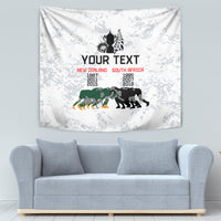 Custom New Zealand South Africa Rugby Tapestry History Commemorative World Cup Winners Unique LT9 - Polynesian Pride