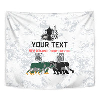 Custom New Zealand South Africa Rugby Tapestry History Commemorative World Cup Winners Unique LT9 - Polynesian Pride