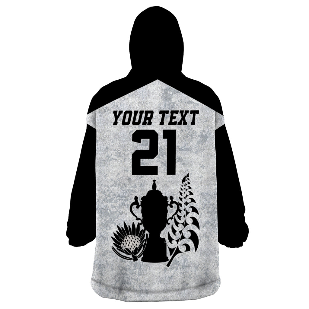 Custom New Zealand South Africa Rugby Wearable Blanket Hoodie History Commemorative World Cup Winners Unique LT9 - Polynesian Pride