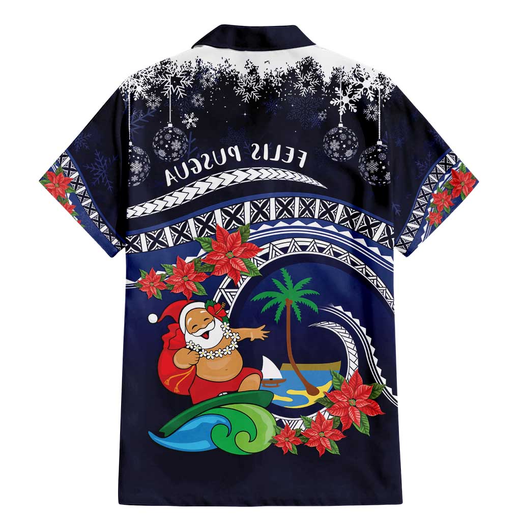 Felis Pusgua Guam Santa Family Matching Mermaid Dress and Hawaiian Shirt Merry Christmas with Polynesian Tribal LT9 - Polynesian Pride