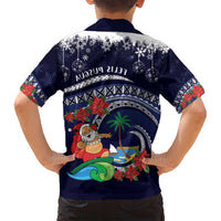 Felis Pusgua Guam Santa Family Matching Puletasi and Hawaiian Shirt Merry Christmas with Polynesian Tribal LT9 - Polynesian Pride