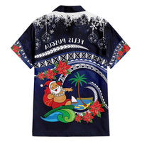 Felis Pusgua Guam Santa Family Matching Tank Maxi Dress and Hawaiian Shirt Merry Christmas with Polynesian Tribal LT9 - Polynesian Pride