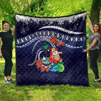 Felis Pusgua Guam Santa Quilt Merry Christmas with Polynesian Tribal LT9 - Polynesian Pride