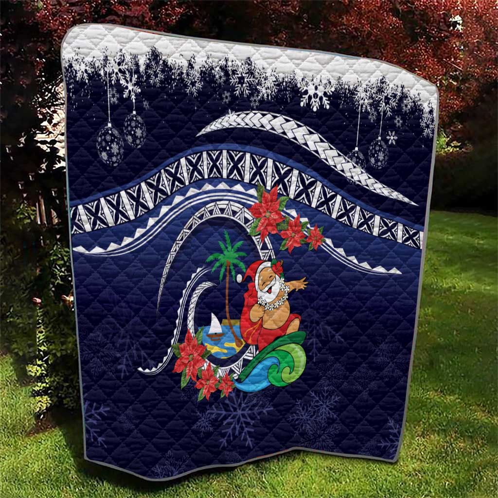 Felis Pusgua Guam Santa Quilt Merry Christmas with Polynesian Tribal LT9 - Polynesian Pride