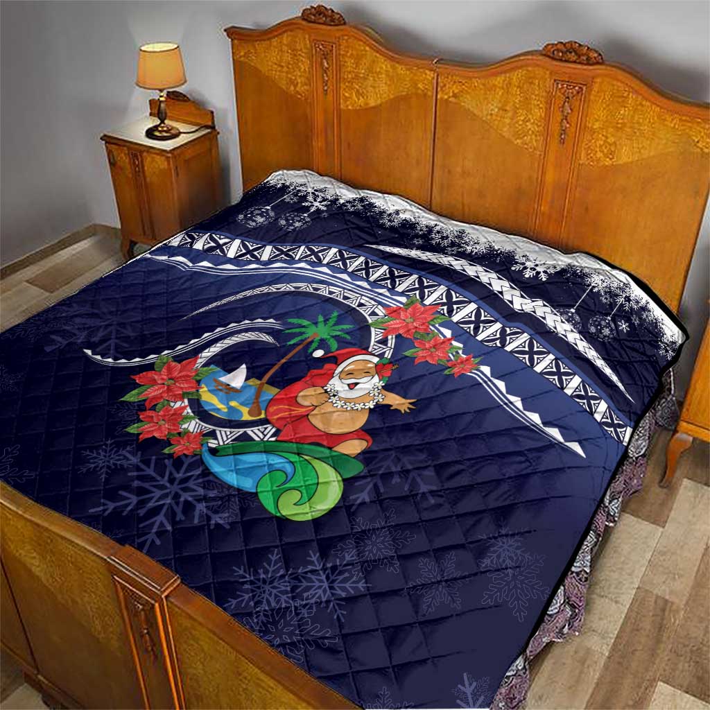 Felis Pusgua Guam Santa Quilt Merry Christmas with Polynesian Tribal LT9 - Polynesian Pride