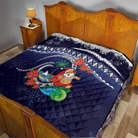 Felis Pusgua Guam Santa Quilt Merry Christmas with Polynesian Tribal LT9 - Polynesian Pride