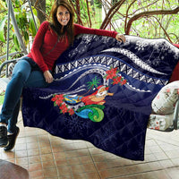 Felis Pusgua Guam Santa Quilt Merry Christmas with Polynesian Tribal LT9 - Polynesian Pride