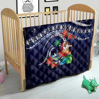 Felis Pusgua Guam Santa Quilt Merry Christmas with Polynesian Tribal LT9 - Polynesian Pride