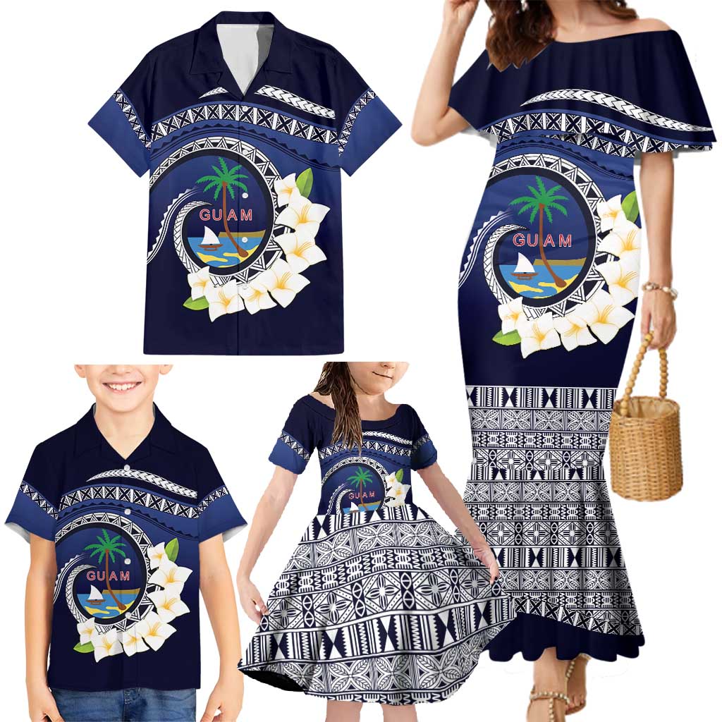 Hafai Adai Guam Guasalis Family Matching Mermaid Dress and Hawaiian Shirt Polynesian Tribal Pattern LT9 - Polynesian Pride
