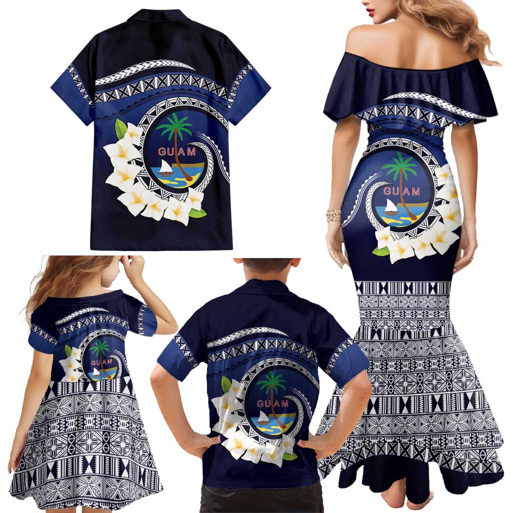 Hafai Adai Guam Guasalis Family Matching Mermaid Dress and Hawaiian Shirt Polynesian Tribal Pattern LT9 - Polynesian Pride