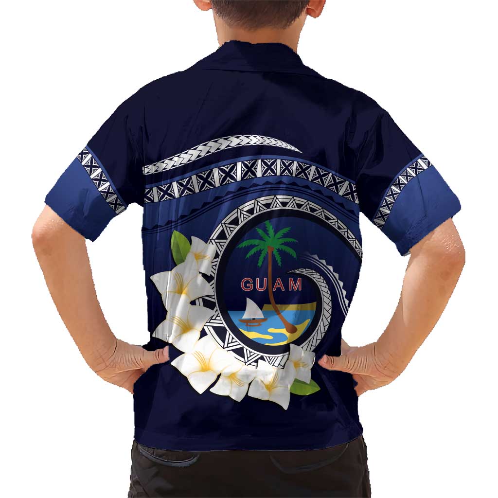 Hafai Adai Guam Guasalis Family Matching Short Sleeve Bodycon Dress and Hawaiian Shirt Polynesian Tribal Pattern LT9 - Polynesian Pride