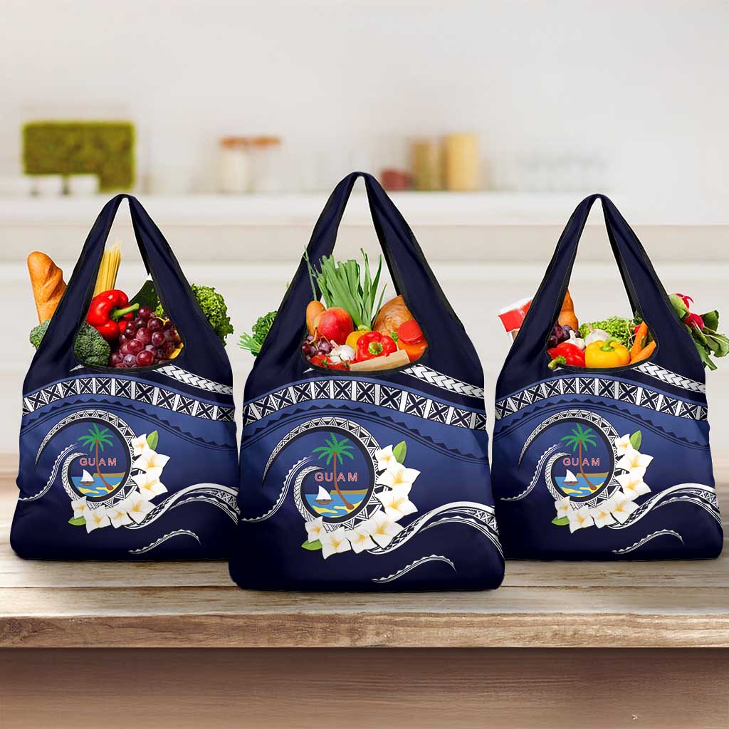 Hafai Adai Guam Guasalis Grocery Bag Polynesian Tribal Pattern