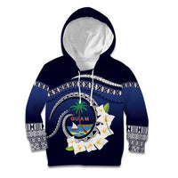 Hafai Adai Guam Guasalis Kid Hoodie Polynesian Tribal Pattern LT9 Hoodie Blue - Polynesian Pride
