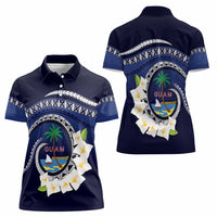 Hafai Adai Guam Guasalis Women Polo Shirt Polynesian Tribal Pattern