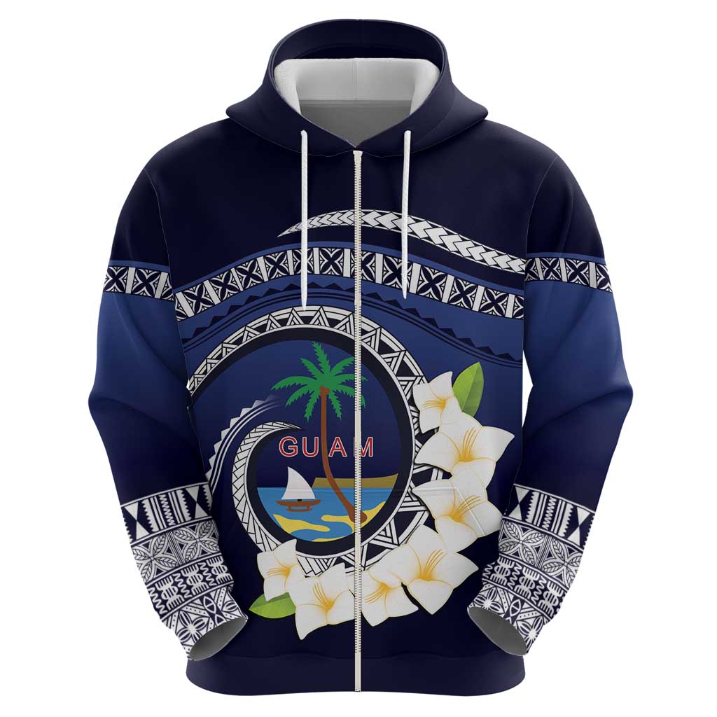 Hafai Adai Guam Guasalis Zip Hoodie Polynesian Tribal Pattern