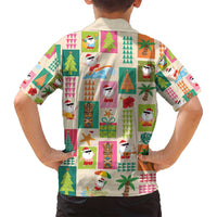 Mele Kalikimaka Hawaii Christmas Family Matching Off Shoulder Short Dress and Hawaiian Shirt Funny Santan Hippie Style LT9 - Polynesian Pride