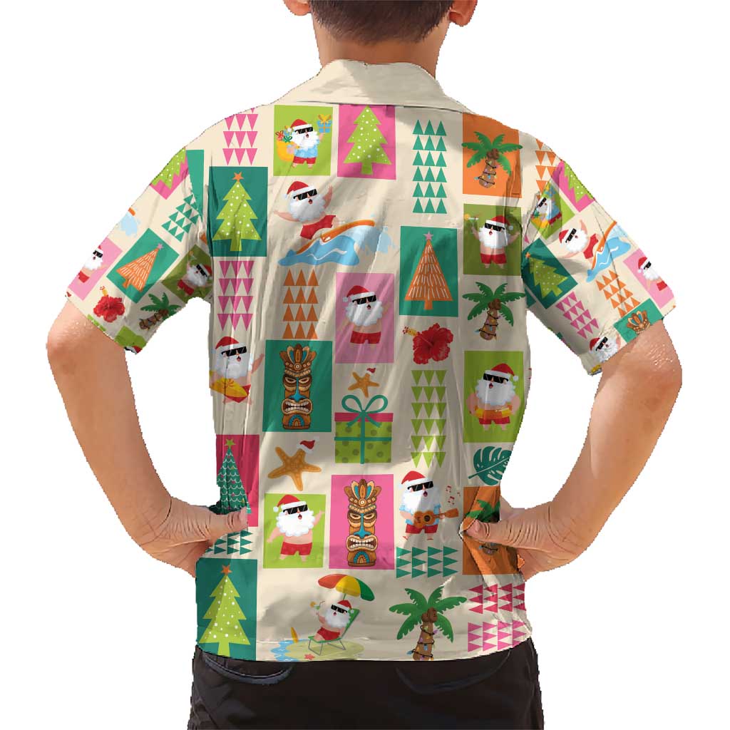 Mele Kalikimaka Hawaii Christmas Hawaiian Shirt Funny Santan Hippie Style