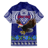 Personalised American Samoa Christmas Family Matching Tank Maxi Dress and Hawaiian Shirt Manuia le Kerisimasi Polynesian Tribal LT9 - Polynesian Pride