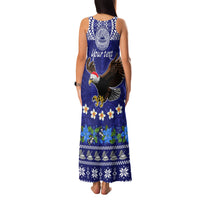 Personalised American Samoa Christmas Family Matching Tank Maxi Dress and Hawaiian Shirt Manuia le Kerisimasi Polynesian Tribal LT9 - Polynesian Pride
