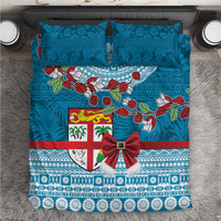 Fijian Tagimoucia Flowers Bedding Set Christmas Coquette bow LT9 Blue - Polynesian Pride