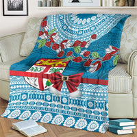 Fijian Tagimoucia Flowers Blanket Christmas Coquette bow LT9 - Polynesian Pride