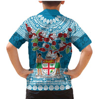 Fijian Tagimoucia Flowers Family Matching Mermaid Dress and Hawaiian Shirt Christmas Coquette bow LT9 - Polynesian Pride