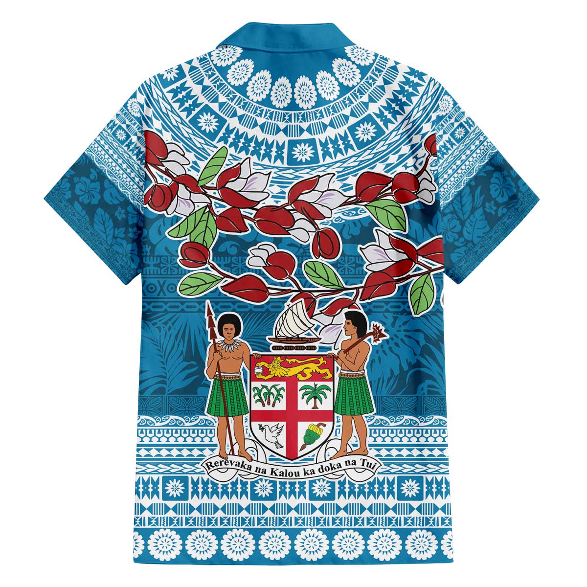 Fijian Tagimoucia Flowers Family Matching Off The Shoulder Long Sleeve Dress and Hawaiian Shirt Christmas Coquette bow LT9 - Polynesian Pride