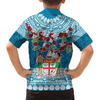 Fijian Tagimoucia Flowers Family Matching Summer Maxi Dress and Hawaiian Shirt Christmas Coquette bow LT9 - Polynesian Pride