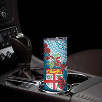 Fijian Tagimoucia Flowers Skinny Tumbler Christmas Coquette bow LT9 - Polynesian Pride