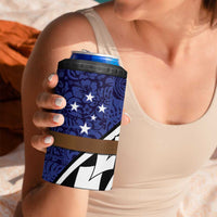 Samoan Ula Fala Flowers 4 in 1 Can Cooler Tumbler Christmas Santa Belt LT9 - Polynesian Pride